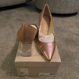 Marc Fisher LTD Zala Block Heels Leather Sz 9.5M